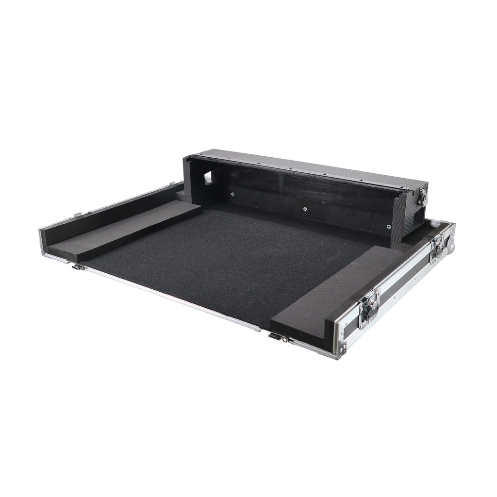 ATA Digital Audio Mixer Flight Case for Soundcraft SI Impact Console with Doghouse compartment and Caster wheels