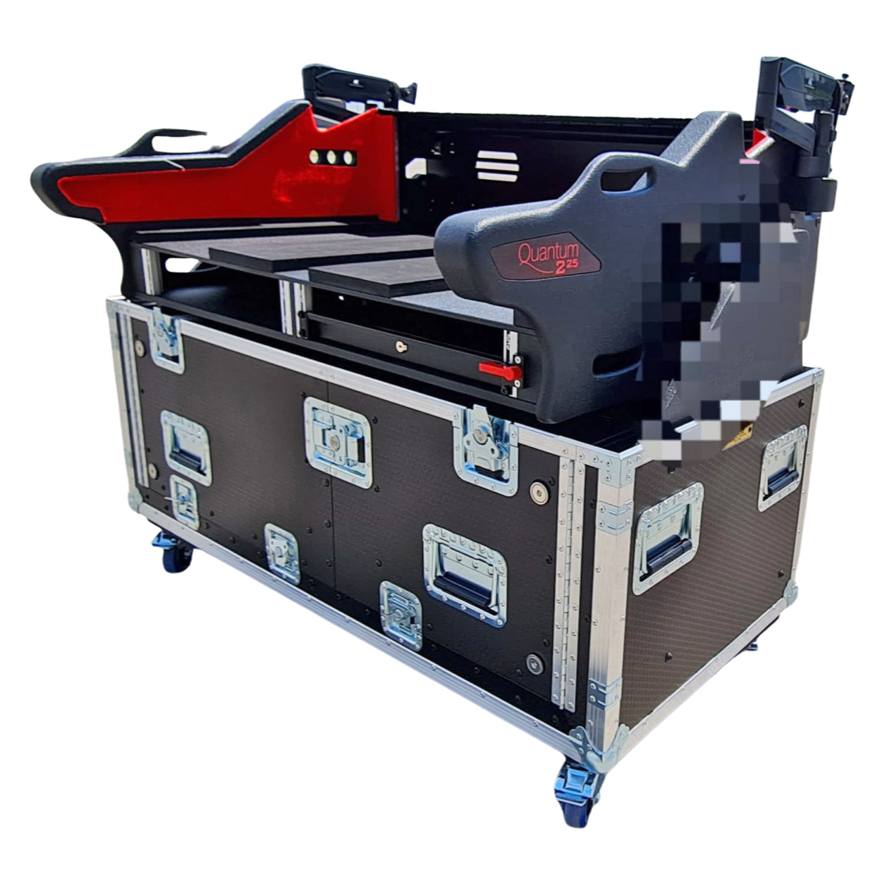 Soundcraft VI2000 Flip-Ready Hydraulic Console Easy Retracting Lifting Case with 2x 2U Rack Space by ZCASE