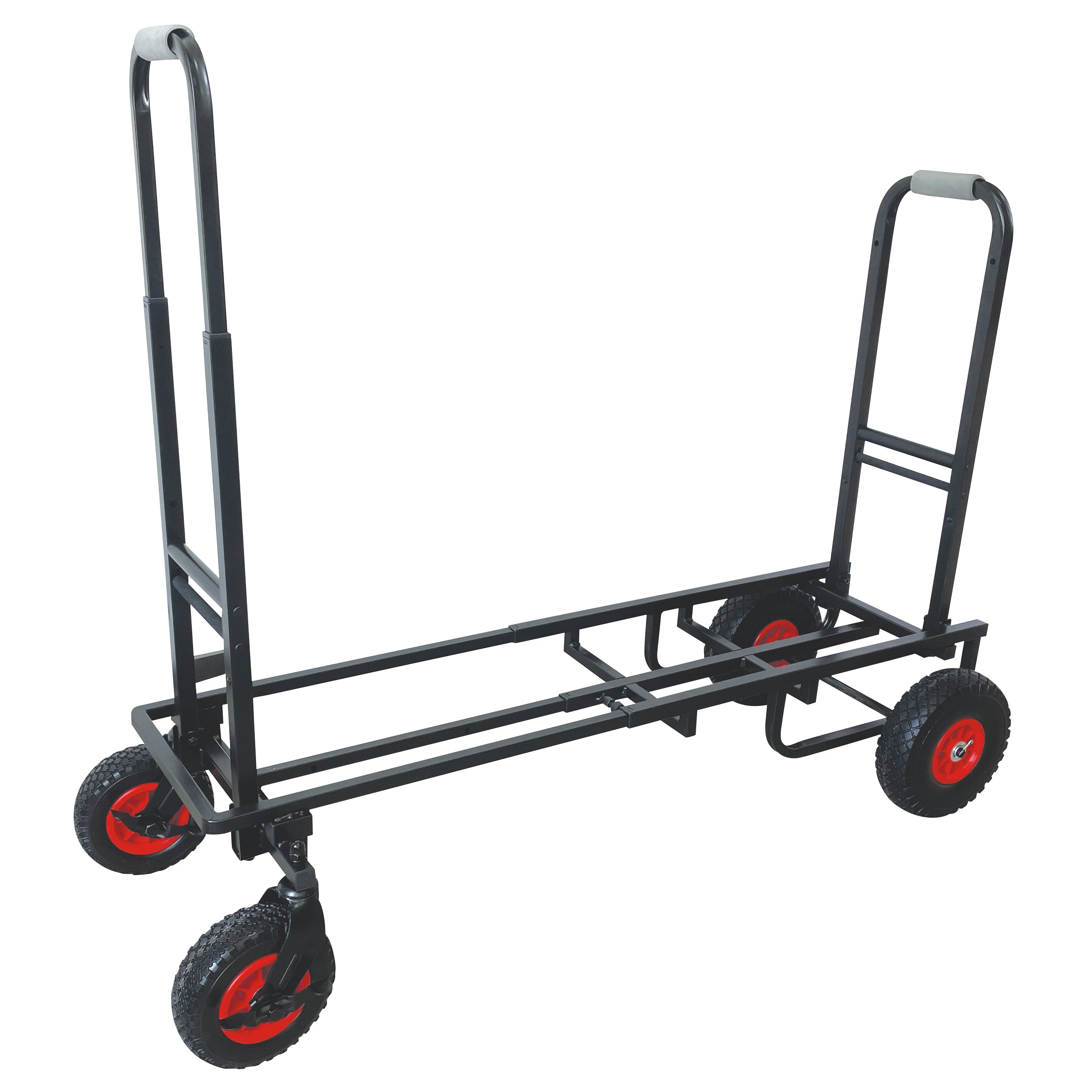 ROLL & RUN Folding 8-in-1 Multi-Cart Rolling Utility Dolly Height Adjustable Rolling Hand Truck