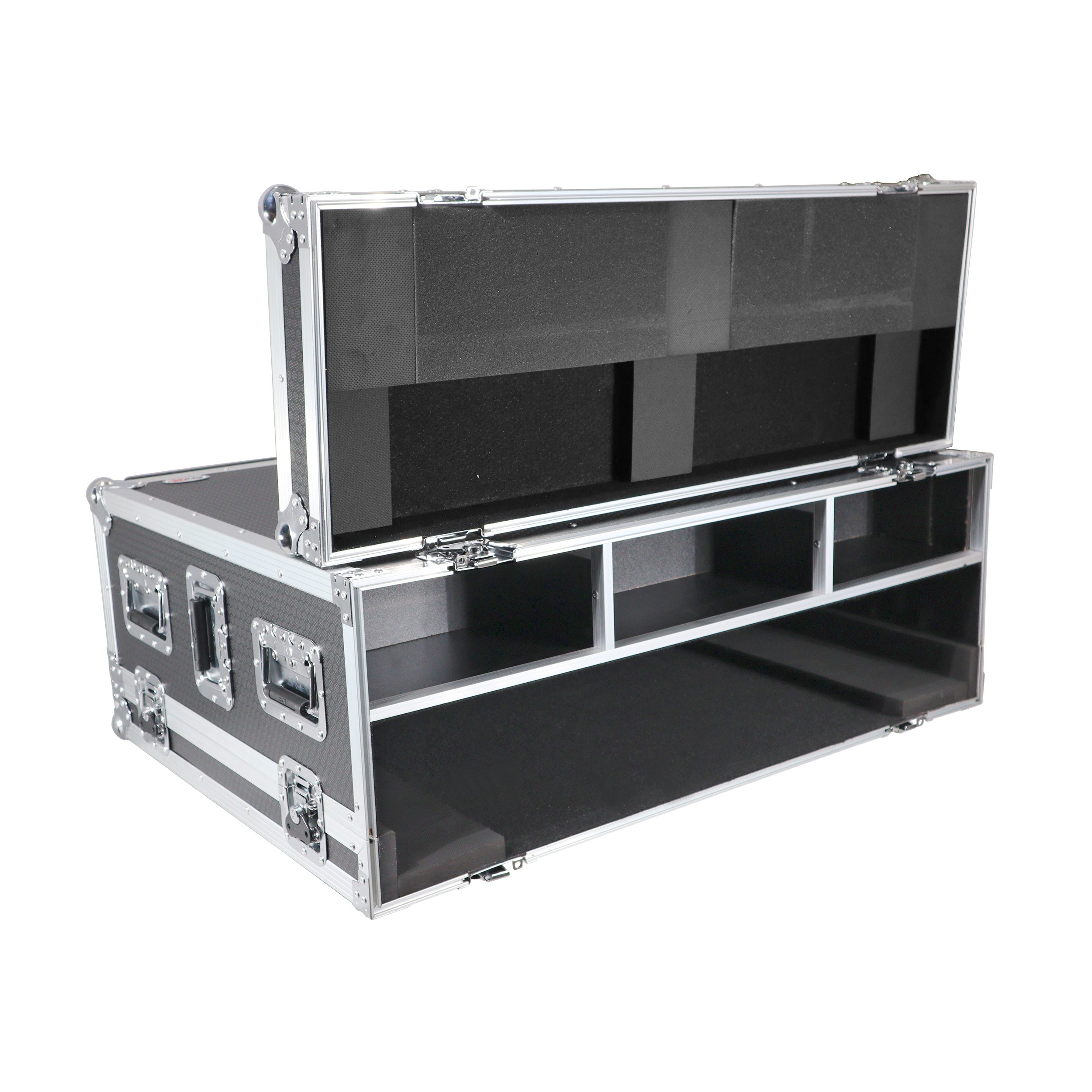 ATA Digital Audio Mixer Flight Case for Soundcraft SI Impact Console with Doghouse compartment and Caster wheels