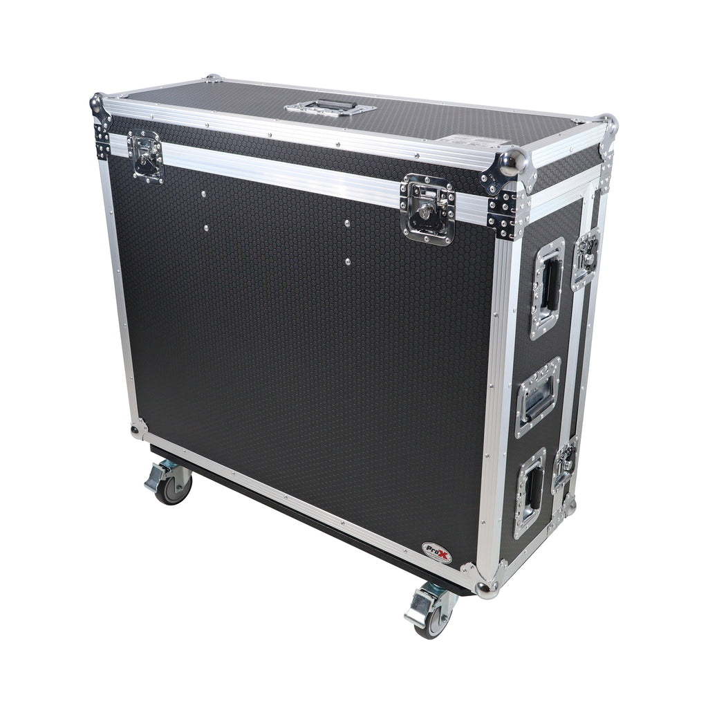 ATA Digital Audio Mixer Case for Soundcraft SI Performer 3 Expression 3 Console with Doghouse compartment and Caster wheels