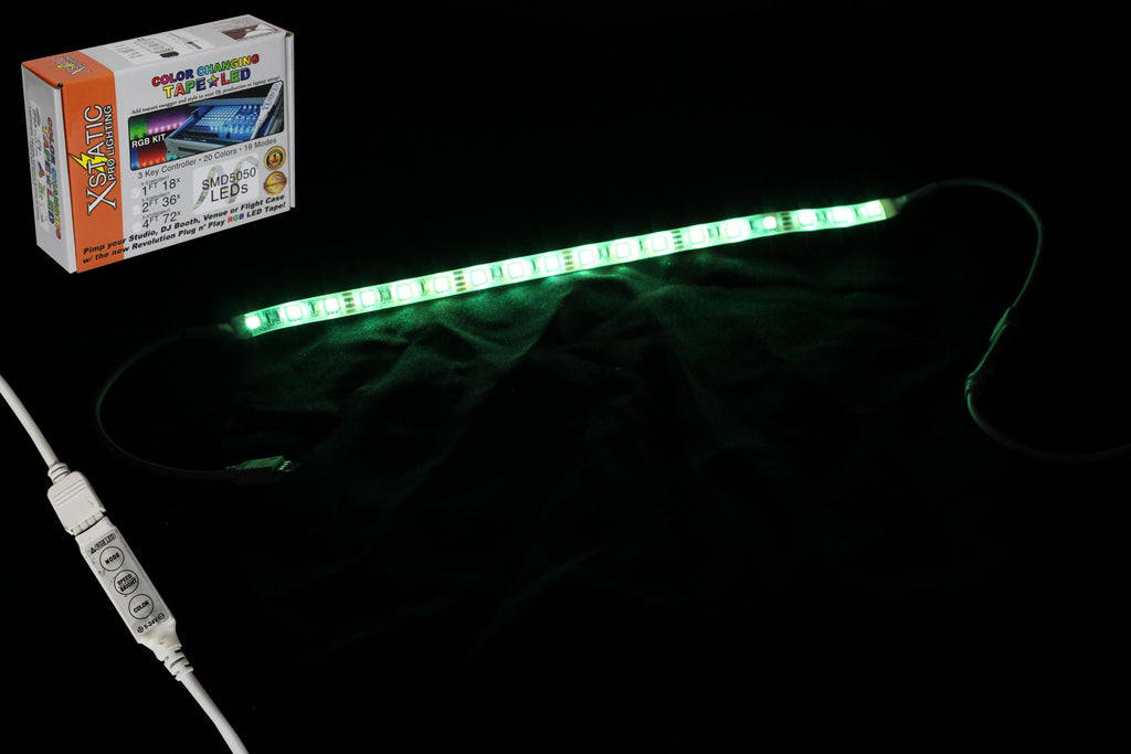 Xstatic RGB LED Strip kit 12" Remote control & power supply included