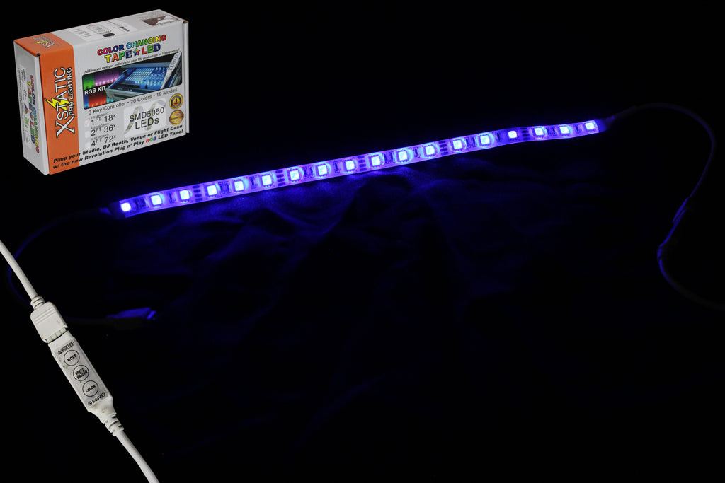 Xstatic RGB LED Strip kit 12" Remote control & power supply included