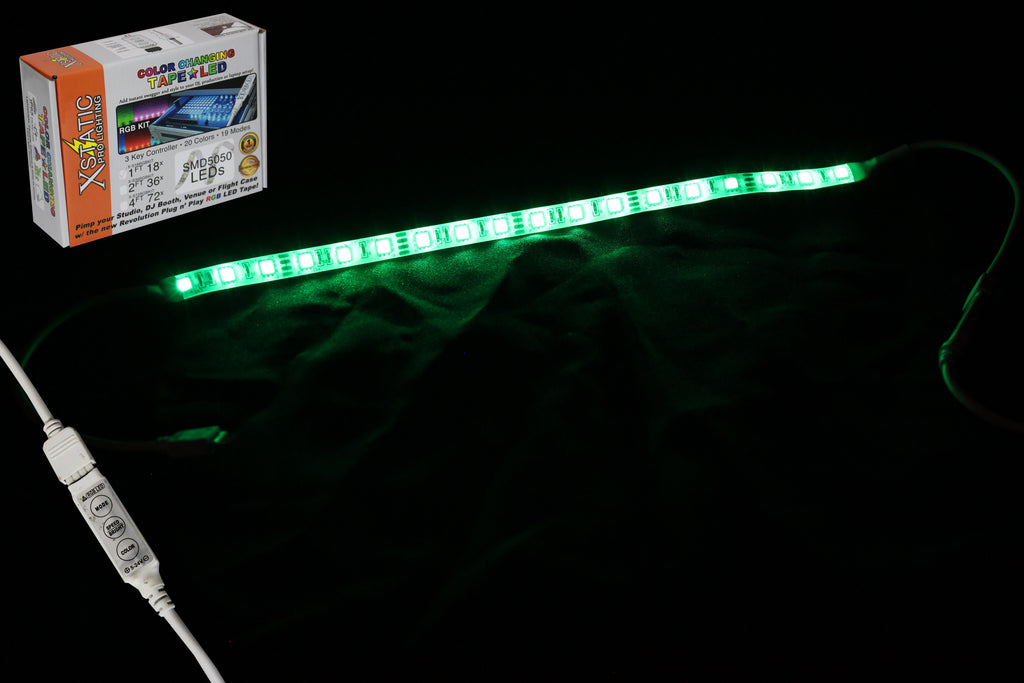 Xstatic RGB LED Strip kit 12" Remote control & power supply included