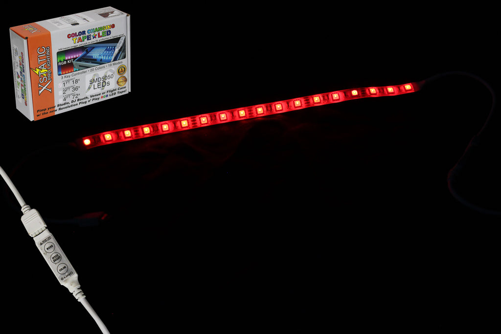Xstatic RGB LED Strip kit 12" Remote control & power supply included