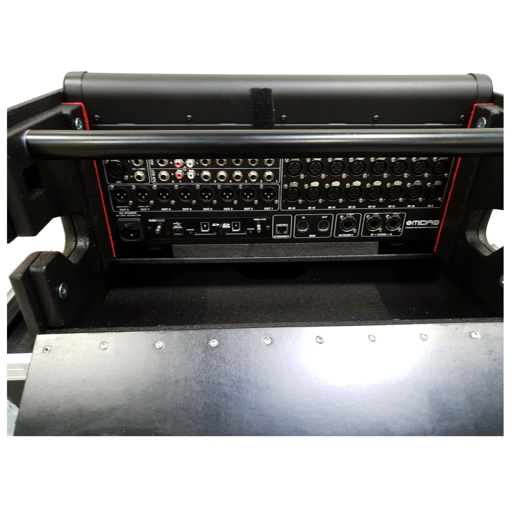 MIDAS M32R Flip-Ready Hydraulic Console Easy Retracting Lifting 1U Rack Space Case by ZCASE
