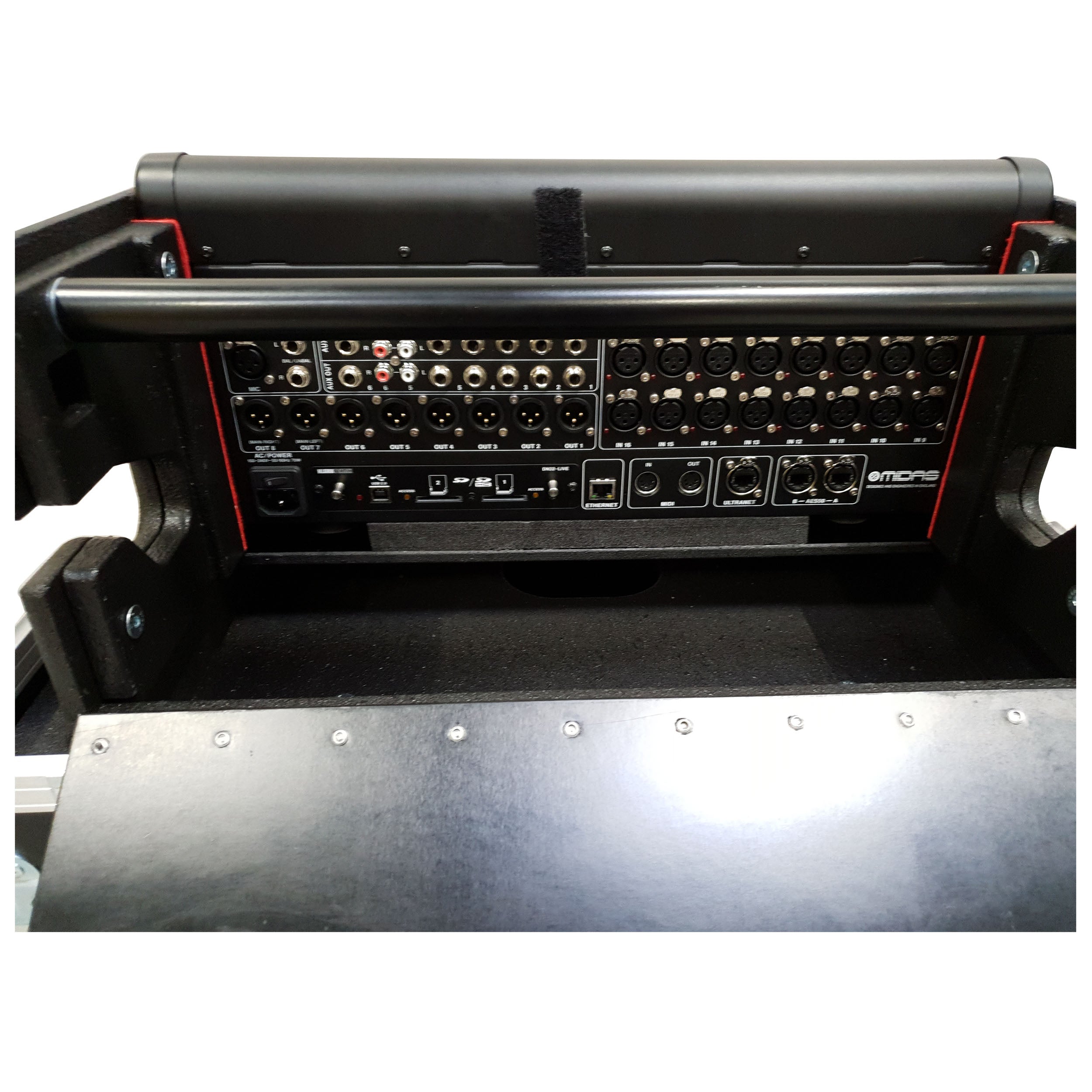 MIDAS M32R Flip-Ready Hydraulic Console Easy Retracting Lifting 1U Rack Space Case by ZCASE