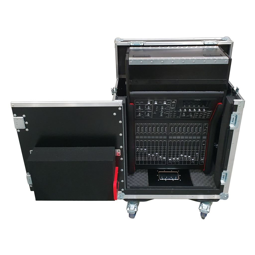 MIDAS M32R Flip-Ready Hydraulic Console Easy Retracting Lifting 1U Rack Space Case by ZCASE