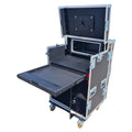 Mobile AV Broadcasting Streaming Recording Studio Workstation Case with 4U Top 12U Bottom