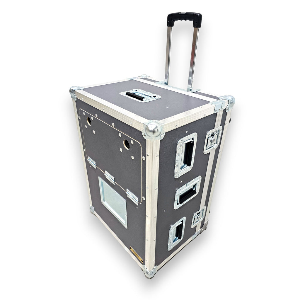 ATA Flight Case for Digital Audio Mixer Yamaha DM7C Compact with Corner Wheels, DogHouse and Telescopic Handle
