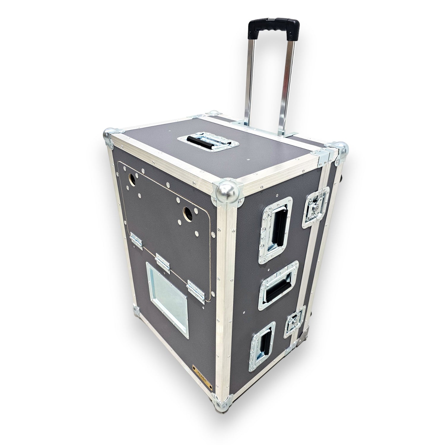 ATA Flight Case for Digital Audio Mixer Yamaha DM7C Compact with Corner Wheels, DogHouse and Telescopic Handle