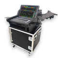 WAVES eMotion LV1 Live Classic Flip-Ready Hydraulic Console Easy Retracting Lifting Case with 2U Rack Space by ZCASE