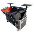 Yamaha DM7-EX Flip-Ready Hydraulic Console Easy Retracting Lifting 1U Rack Space Flight Case with wheels by ZCASE