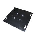 36'' Steel 10mm Truss Base Plate for F34 F32 F31 Conical Square Truss with Connectors - Black Finish