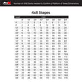 StageQ 16x24ft Portable Stage Platform Package with 12 Decks Event Staging System 28-48" Height
