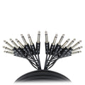50PCS 10 Ft. Unbalanced 8-Ch. 1/4" TS to 1/4" TS Mono Male Snake