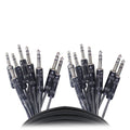 50PCS 10 Ft. 8-Channel TRS-M to TRS-M Balanced Snake Cable