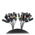 25' Ft. High Performance 8-Channel XLR-F to XLR-M Balanced Snake Audio Cable