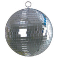 8" inch Mirror Disco Ball Bright Silver Reflective Indoor DJ Sphere with Hanging Ring for Lighting