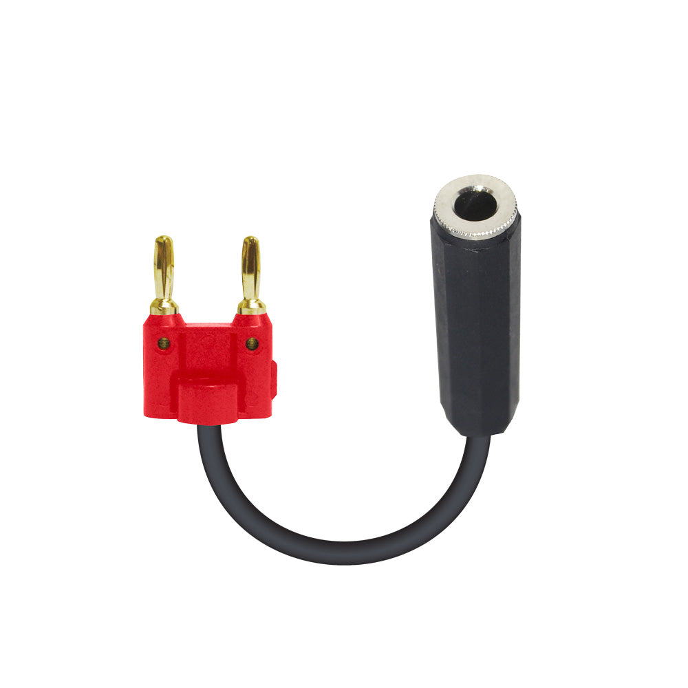 6" Adapter Banana Red to 1/4" TS-F High Performance Speaker Cable
