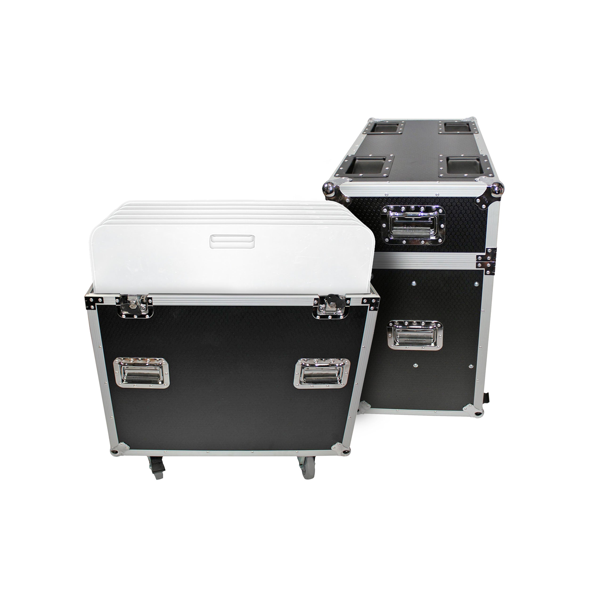 ATA Flight Style Road Case 24" in. Aluminum 8mm F34 F32 F31 Truss Base Plates - Fits 6x