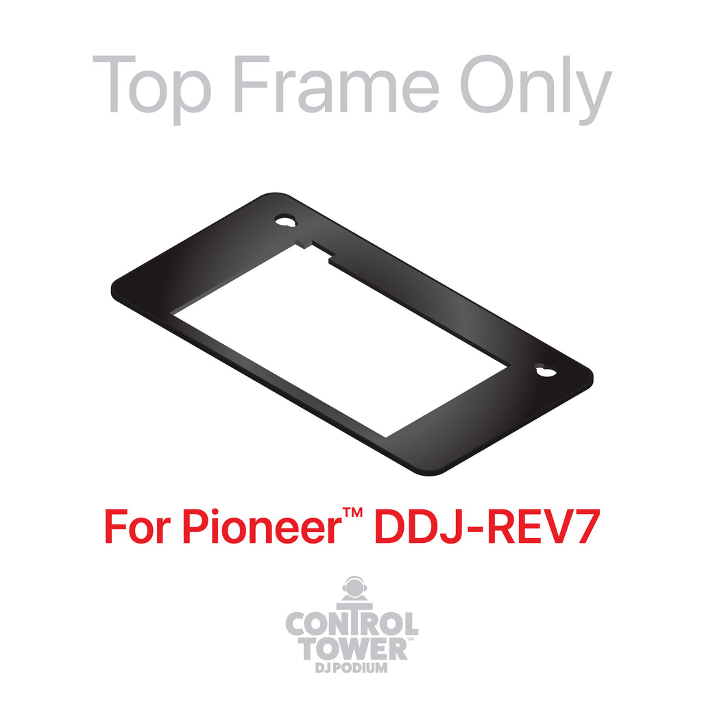 Replacement for Pioneer DDJ-REV7 Top Face Plate for Control Tower DJ Podium Black Finish