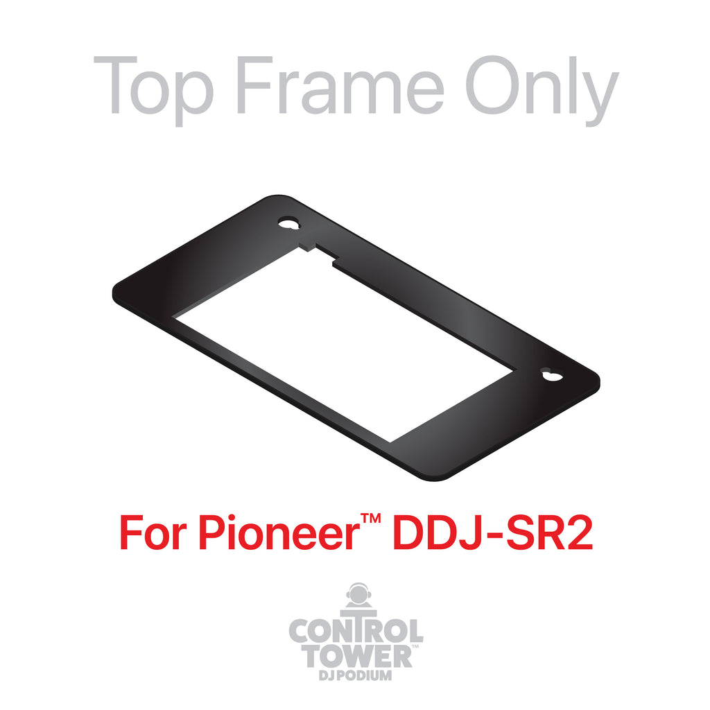 Replacement for Pioneer DDJ-SR2 Top Face Plate for Control Tower DJ Podium Black Finish