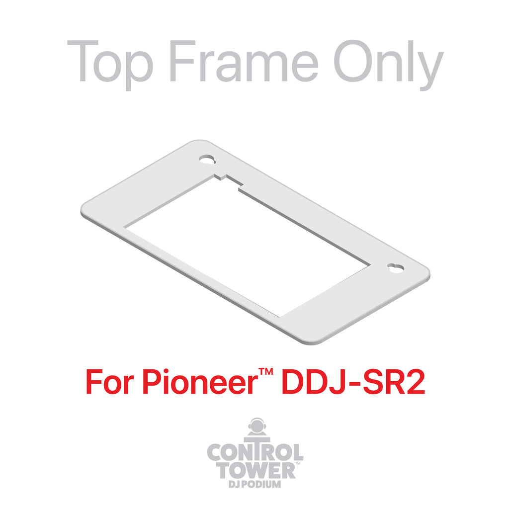 Replacement for Pioneer DDJ-SR2 Top Face Plate for Control Tower DJ Podium White Finish