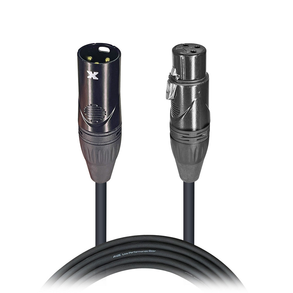 10PCS 25 Ft. High Performance DMX Male 3-Pin to DMX Female 3-Pin Coupler Patch Cable