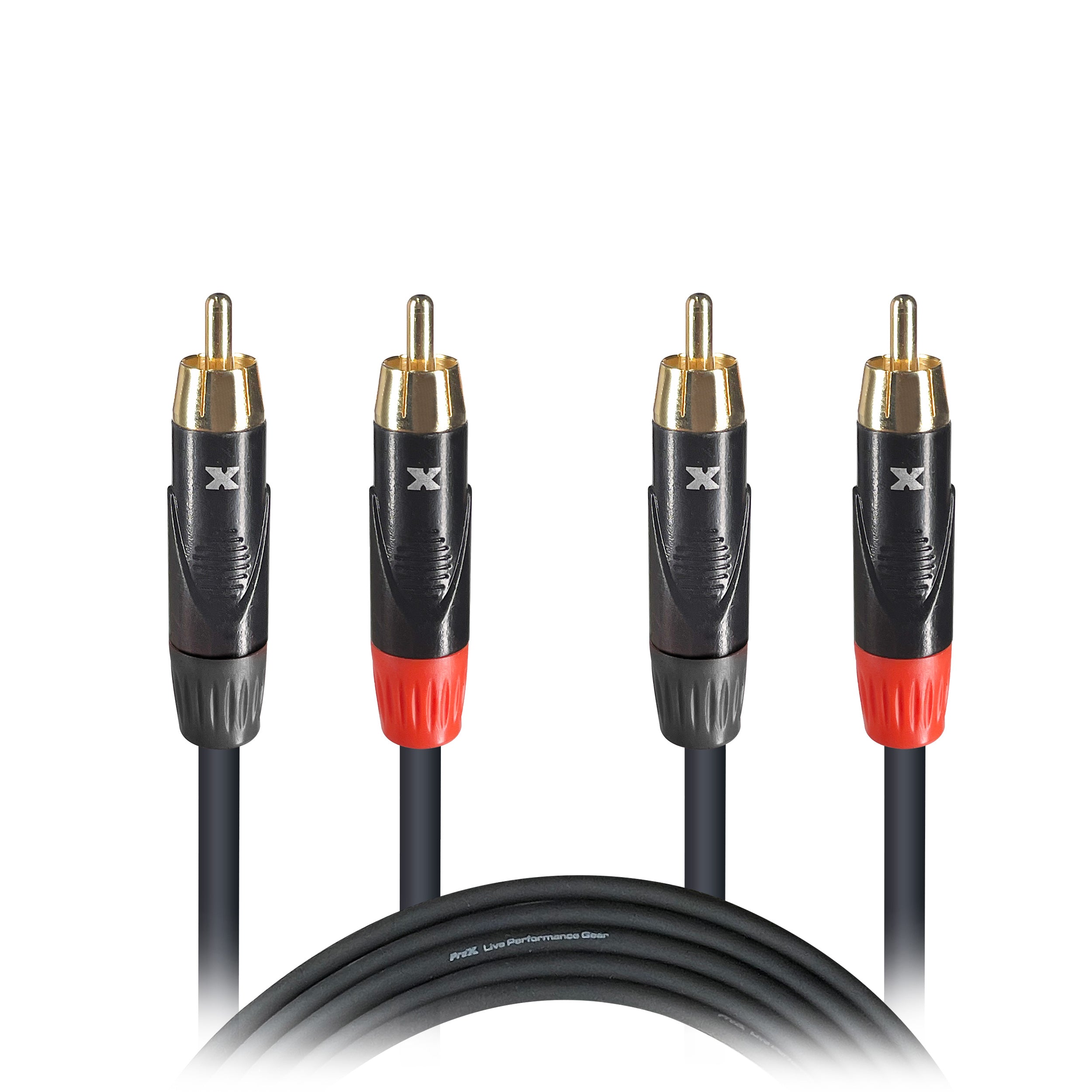 10PCS 10' Ft. High Performance RCA Male to RCA Male Balanced Audio Cable