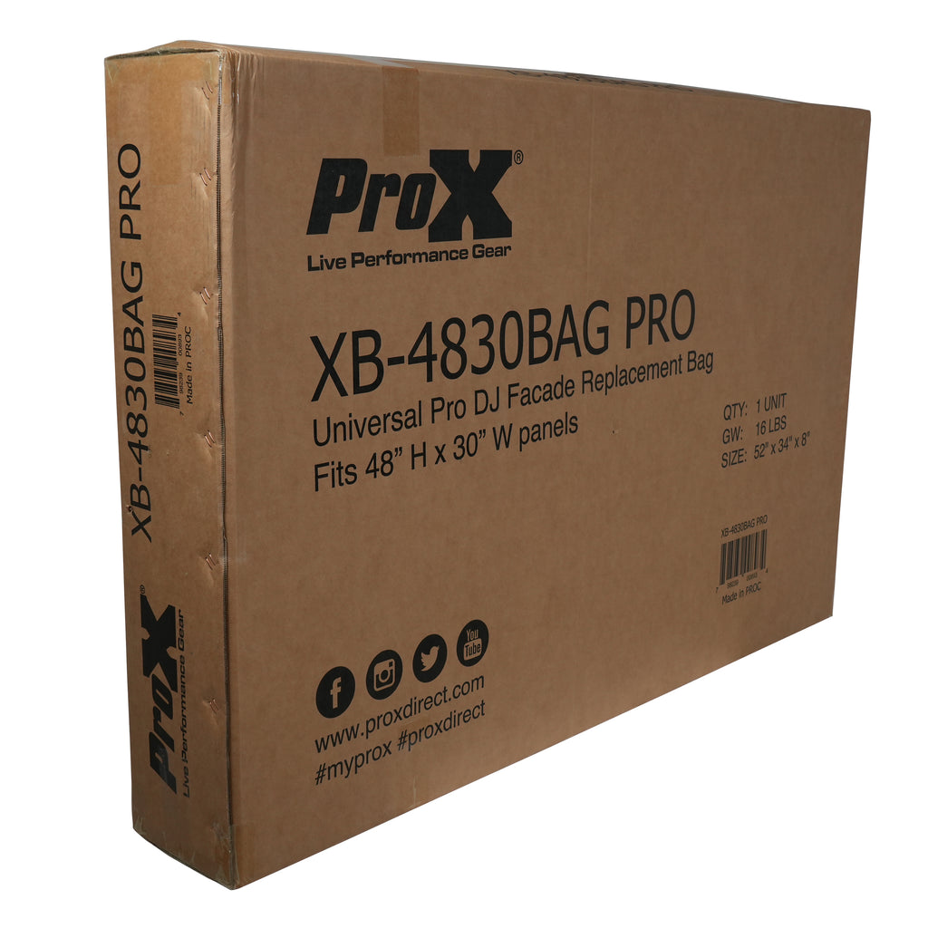Universal Pro DJ Facade Bag Fits 48"x30"