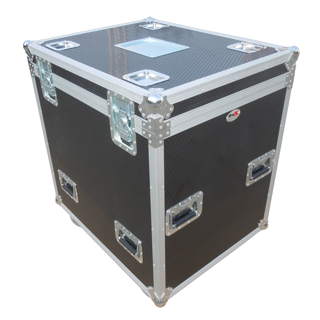 TruckPax Utility ATA Flight Case Truck Storage Road Case with Dividers Tray and 4" in casters – 24"x30"x36" Ext