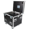 TruckPax Utility ATA Flight Case Truck Storage Road Case with Dividers Tray and 4" in casters – 24"x30"x30" Ext