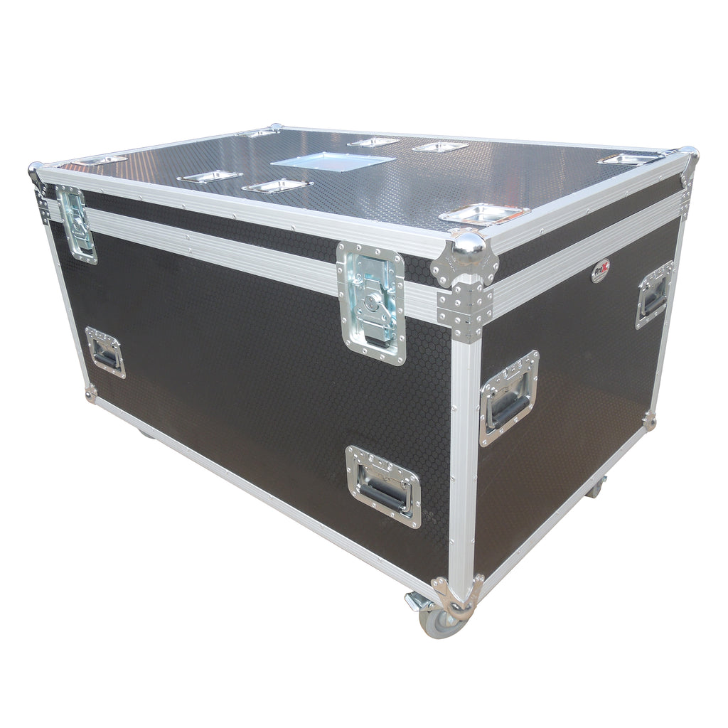 TruckPax Utility ATA Flight Case Truck Storage Road Case with Dividers Tray and 4" in casters – 48"x30"x30" Ext