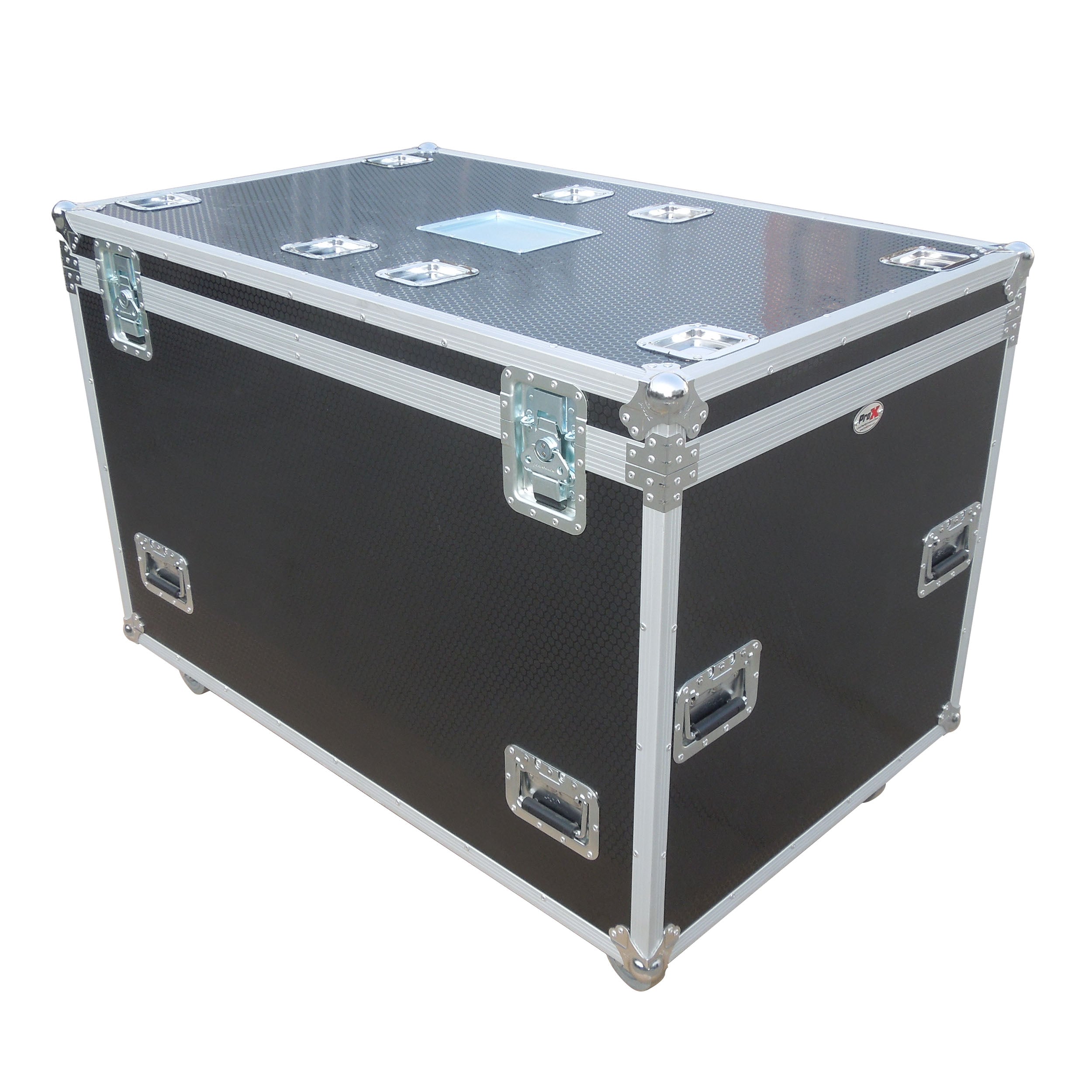 TruckPax Utility ATA Flight Case Truck Storage Road Case with Dividers Tray and 4" in casters – 48"x30"x36" Ext
