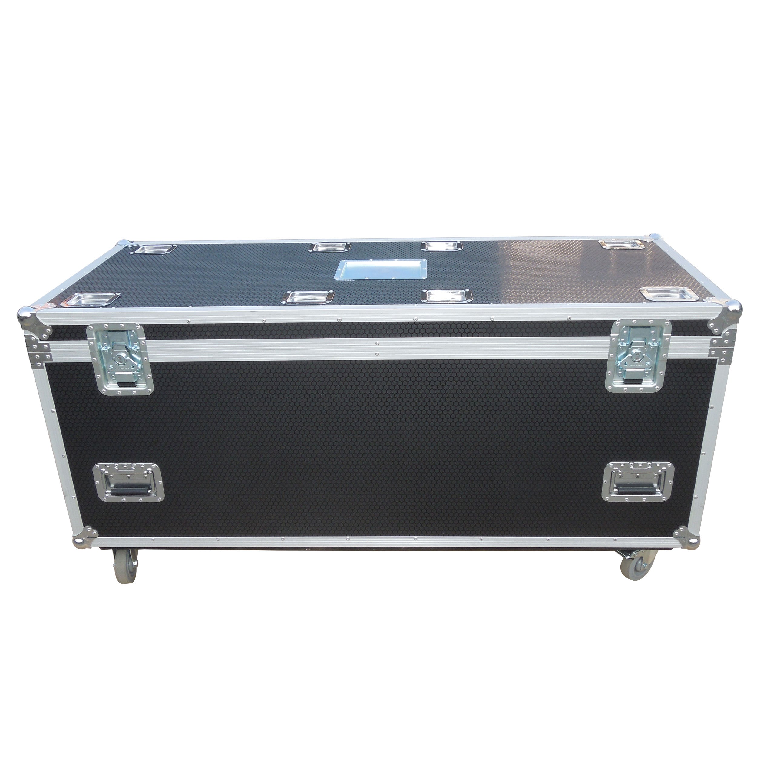 TruckPax Utility ATA Flight Case Truck Storage Road Case with Dividers Tray and 4" in casters - 24"x60"x30" Ext