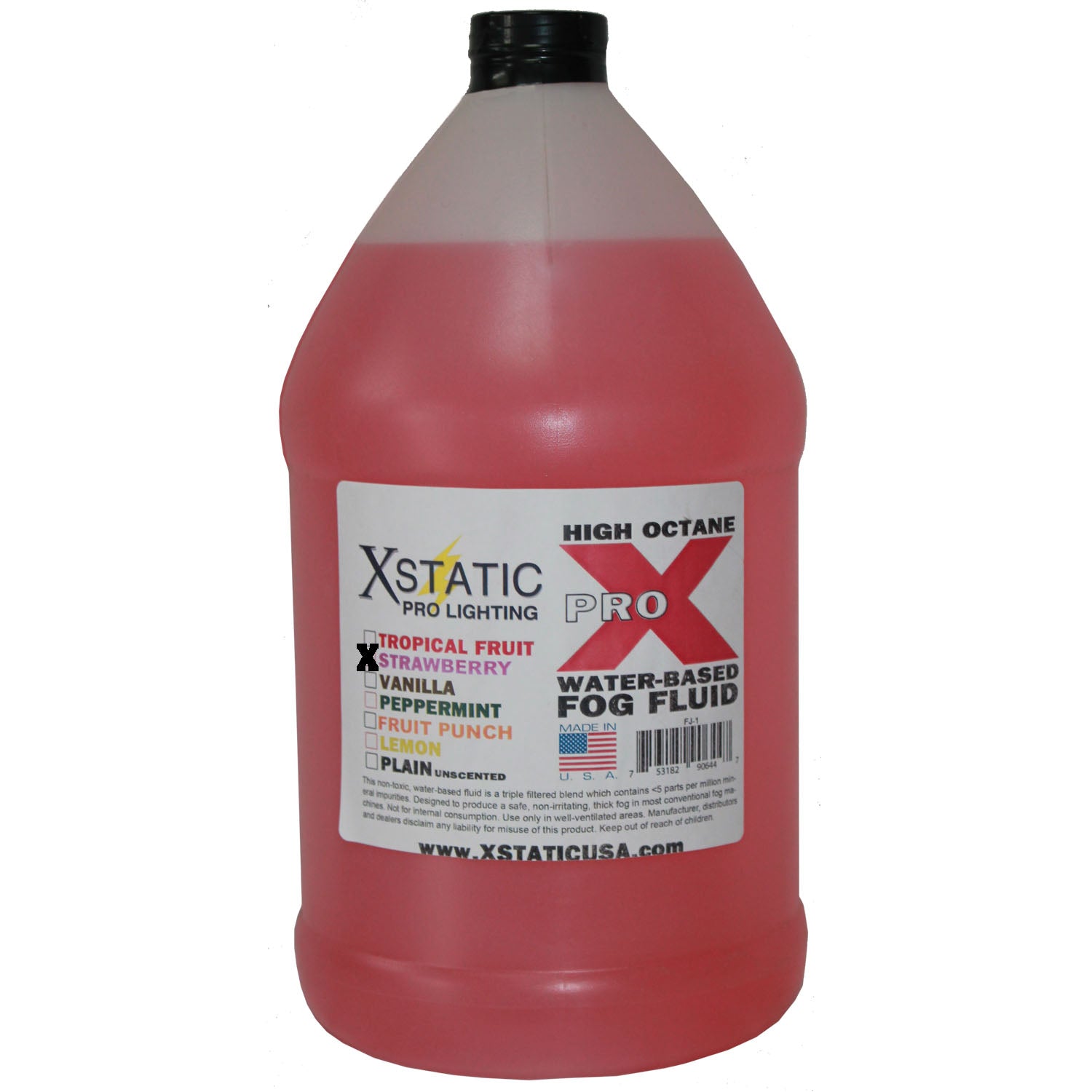 4PCS STRAWBERRY DJ Fog Fluid Water Based Fog Machine Liquid Replacement – 1 Gallon
