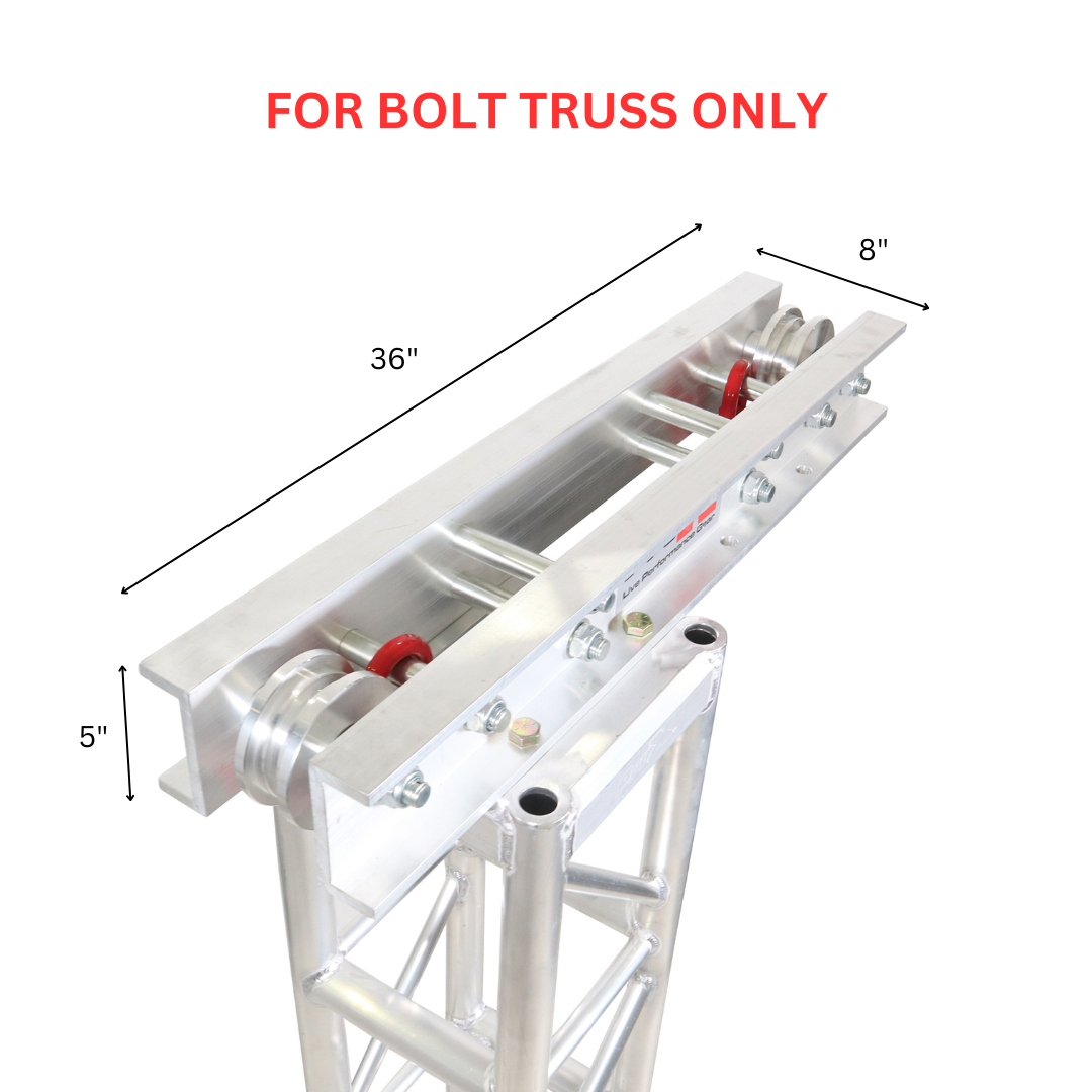 Top Truss Section for Electric or Manual Motor Pully Mechanism for 12" Bolted Segment