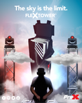 Flex Tower Totem Package - Adjustable 6.56ft or 3.28ft With Road Case