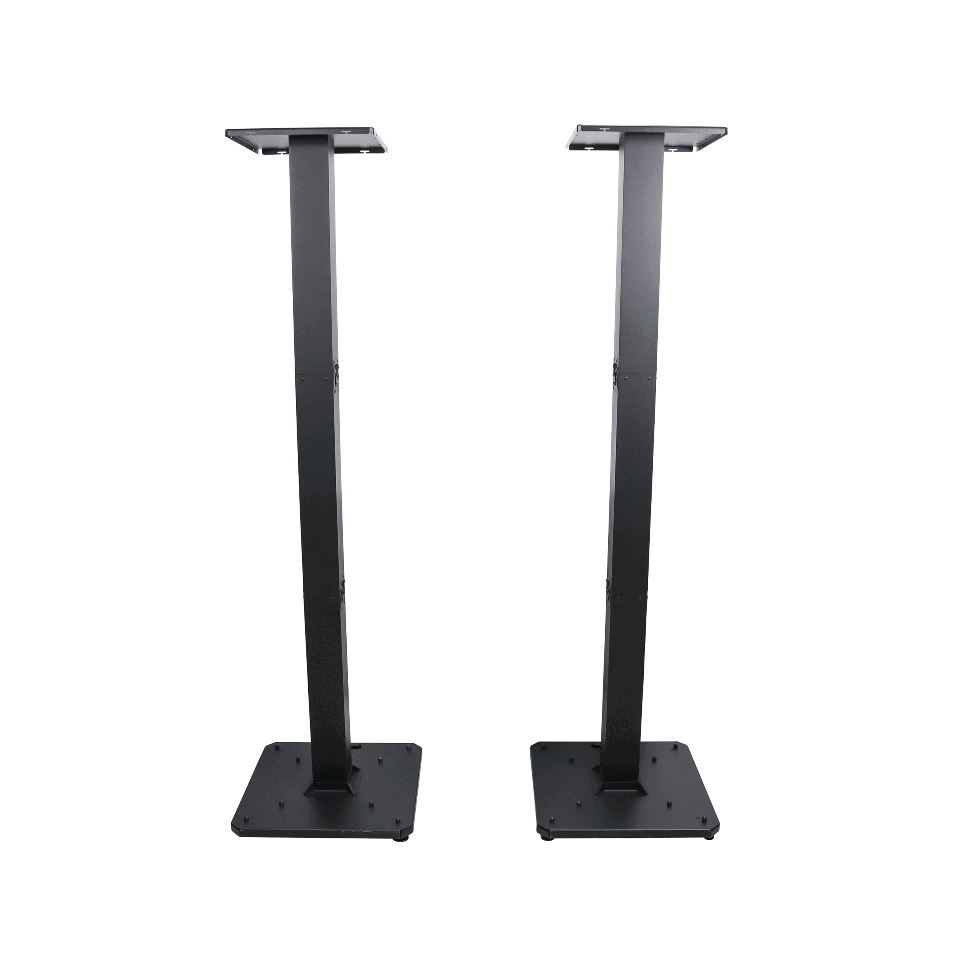 Pair of Black Moving Head or Lighting Speaker Totem DJ Stand with Carrying Bags by Humpter