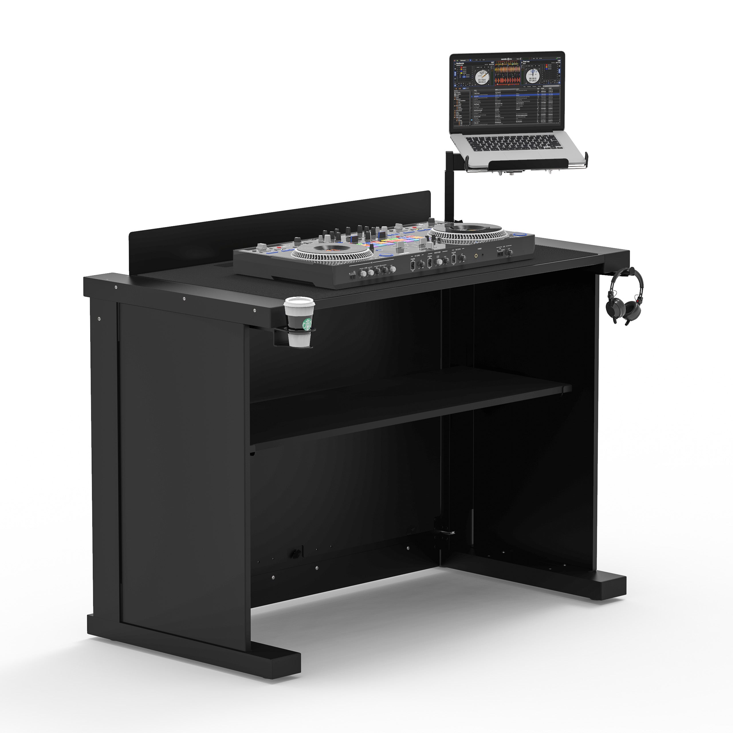 BLACK B3 Quick Folding DJ Controller Turntable CD-J Facade Table Workstation by Humpter