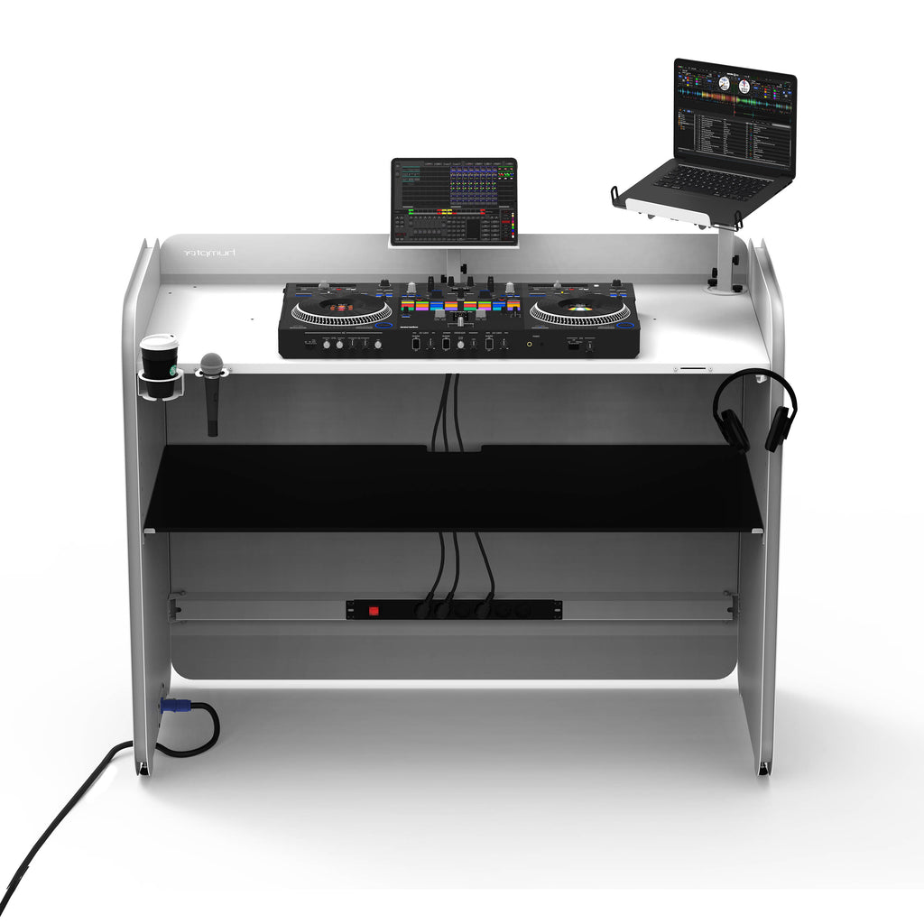 Humpter Cube: Professional Compact DJ Workstation in White