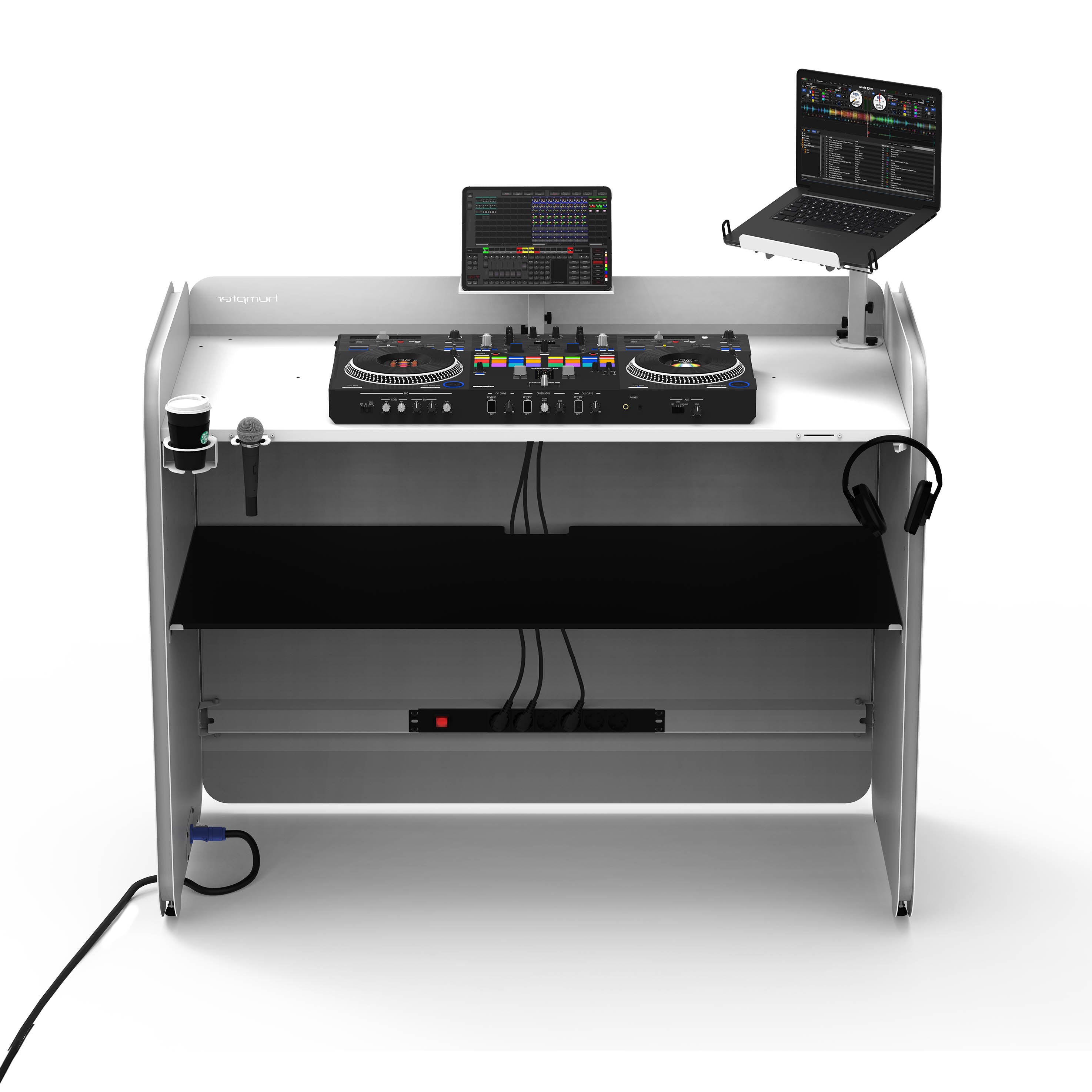 Humpter Cube: Professional Compact DJ Workstation in White