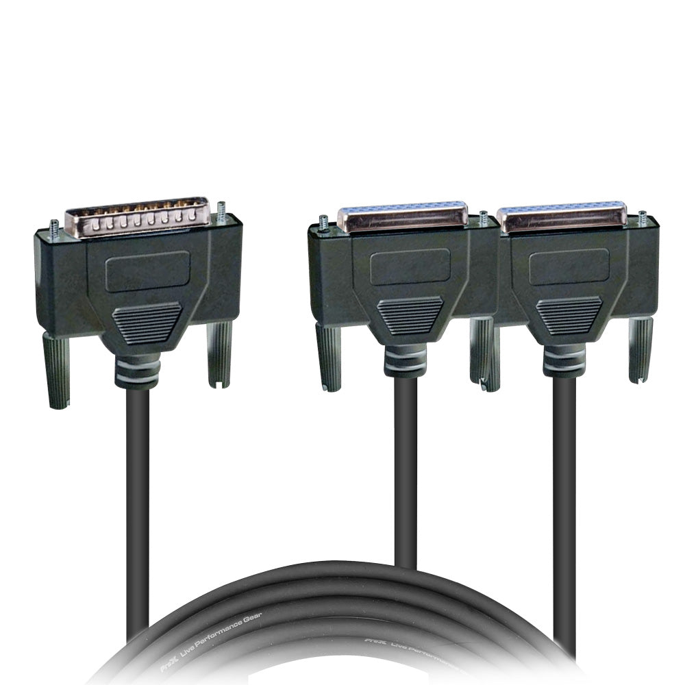 1Ft ILDA Y-CABLE M to Dual F Laser Connection Cable for Quickshow FB3 Light Show Software
