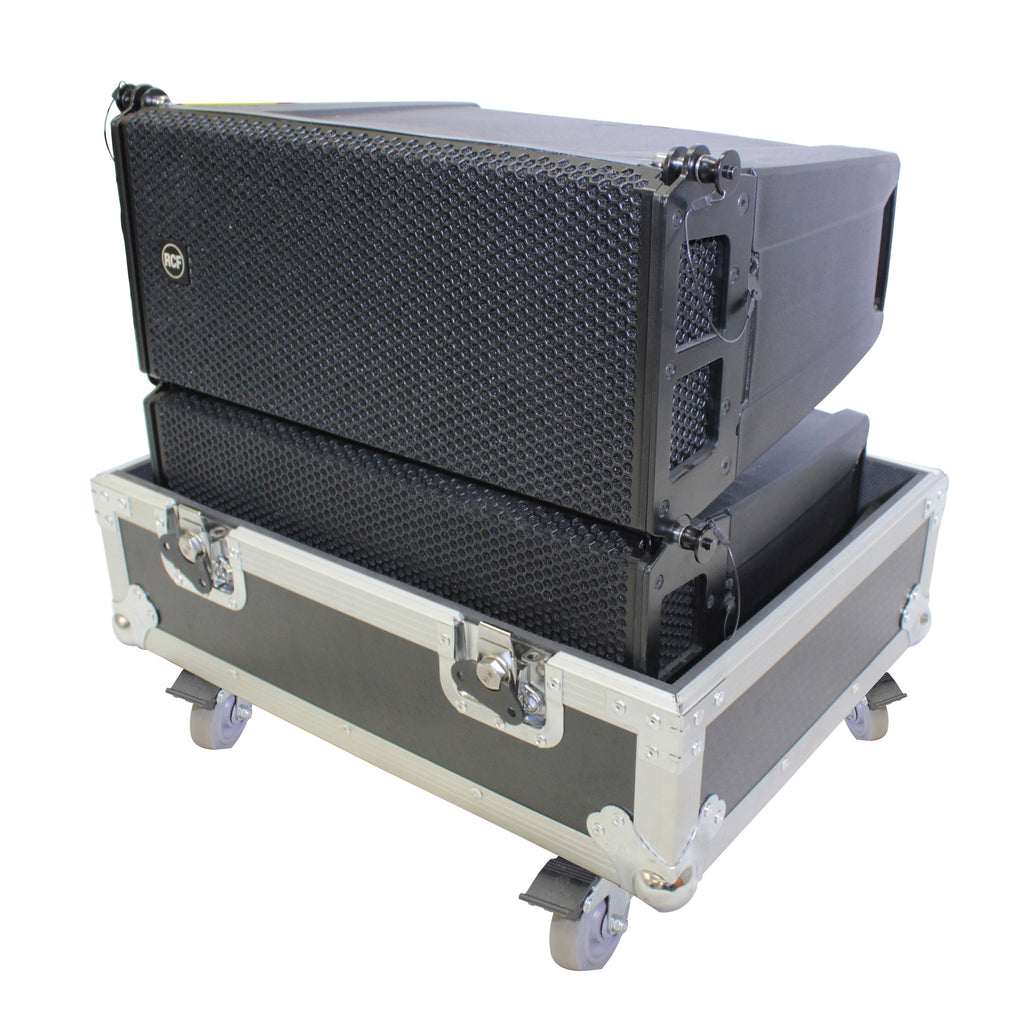 Line Array Flight Case for 2 RCF HDL6-A HDL26-A Speakers W/Wheels