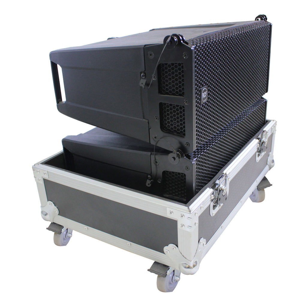 Line Array Flight Case for 2 RCF HDL6-A HDL26-A Speakers W/Wheels