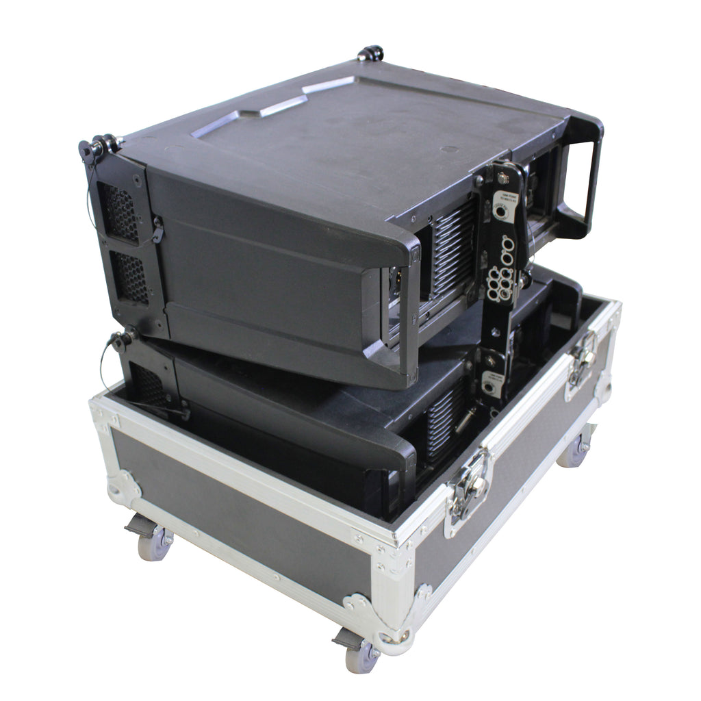 Line Array Flight Case for 2 RCF HDL6-A HDL26-A Speakers W/Wheels