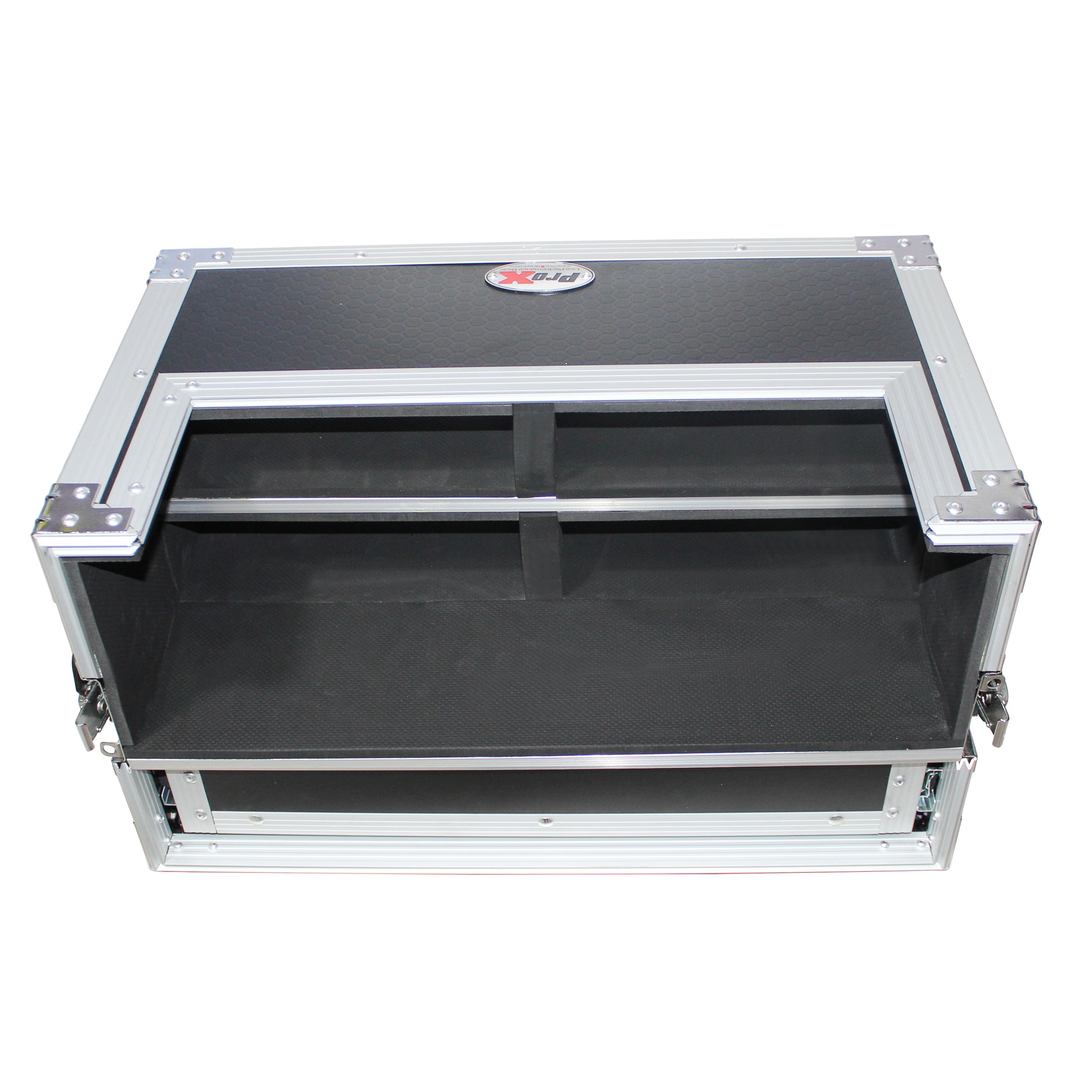 ATA Flight Case with 2U Drawer for Wireless Microphone Receiver External Drive Modular Midi Mounting Storage