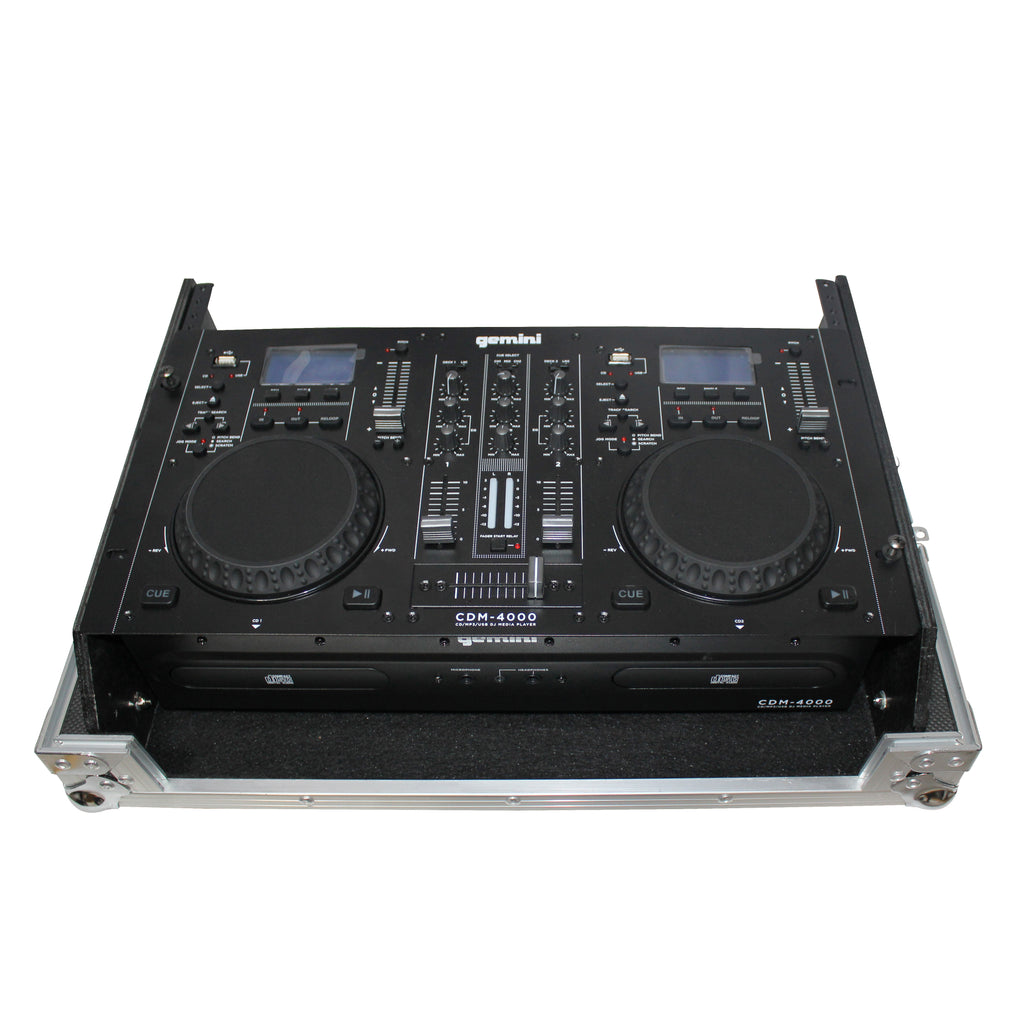 Rack Mount 19" Mixer Case 7U Top Slant Removable Front Panel fits Gemini CDM-4000