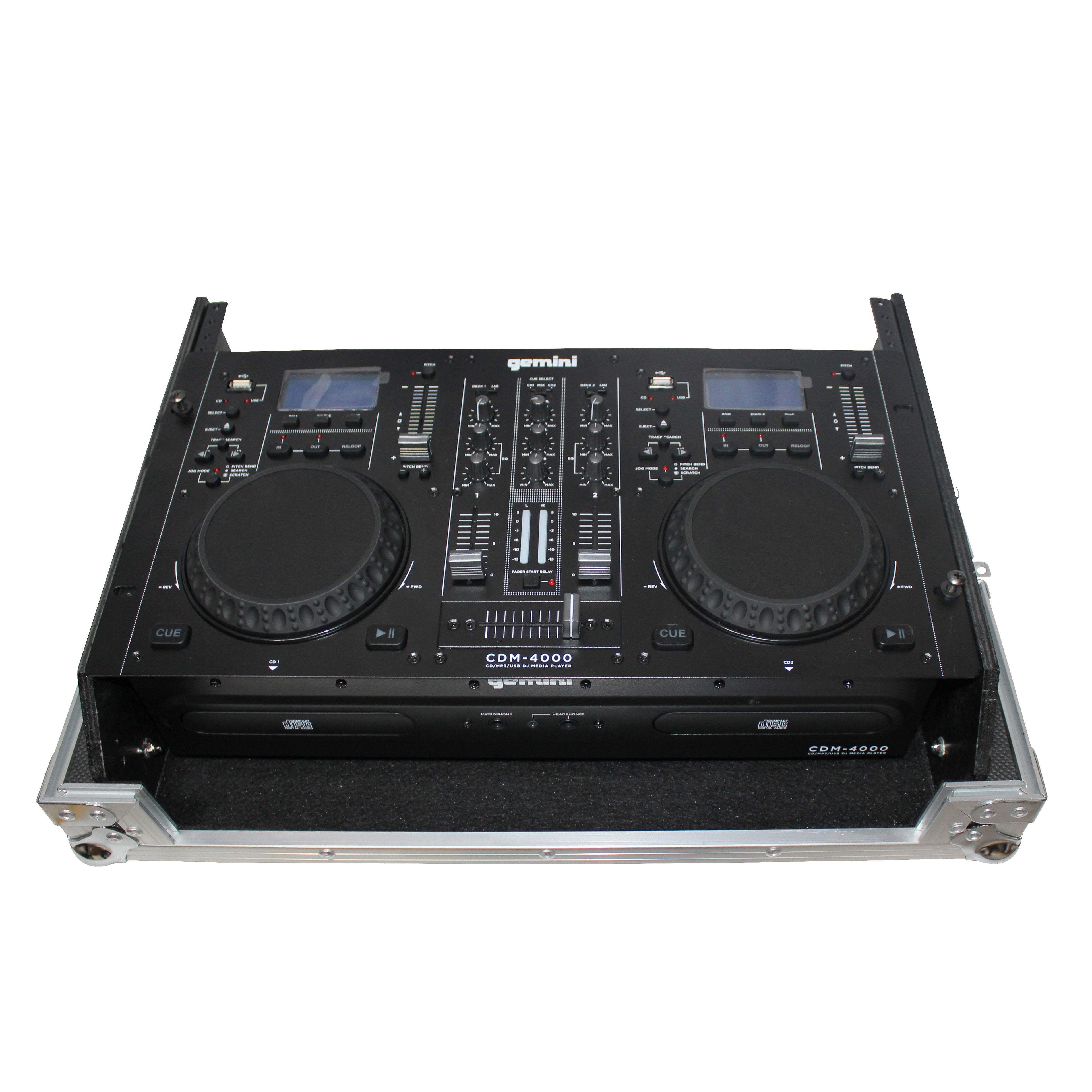Rack Mount 19" Mixer Case 7U Top Slant Removable Front Panel fits Gemini CDM-4000